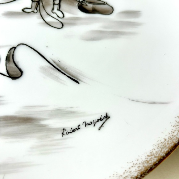 Set-2 VNTGAlaska Inuit Wild Hunt Plates Robert Mayokok TransferWare 10.25”rnd - Picture 9 of 16